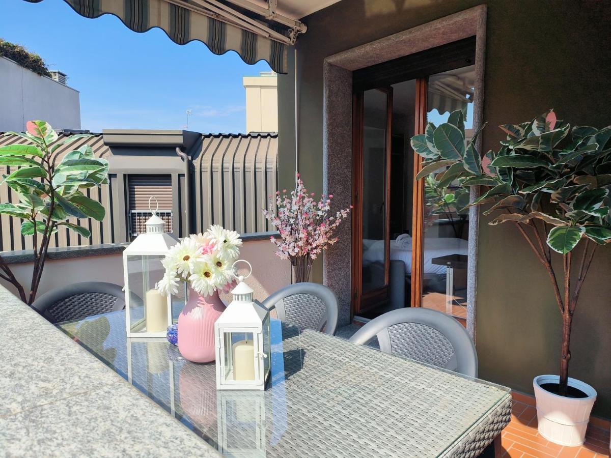 Ferienwohnung Exclusive And Unobtainable Big Terrace In Milano Downtown With Ac, Wifi, Subway M1 And M2 In Shopping Area Exterior foto